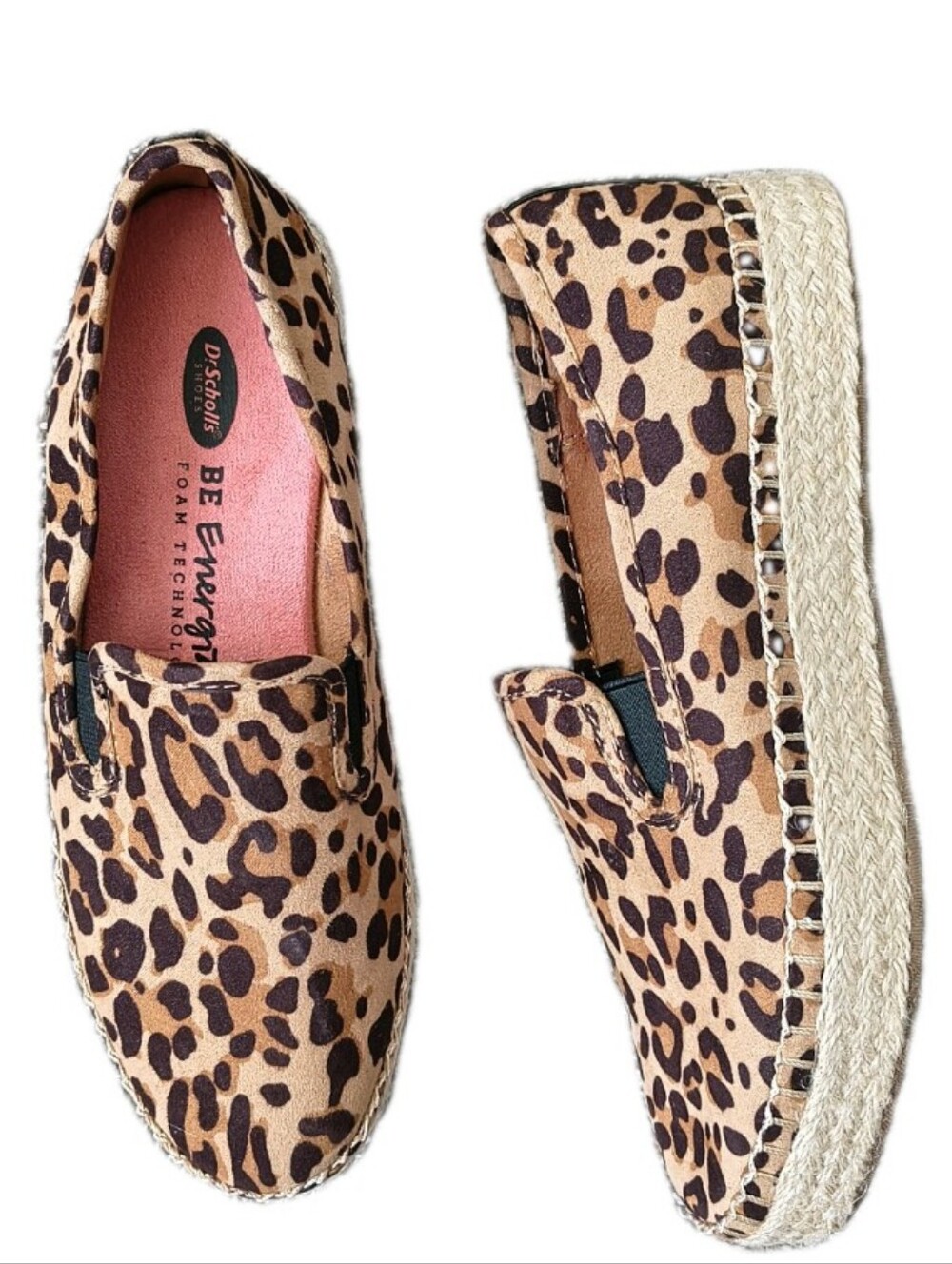 Dr. Scholl's Find Me Leopard Espadrille Slip-On Shoes Women's US 6
